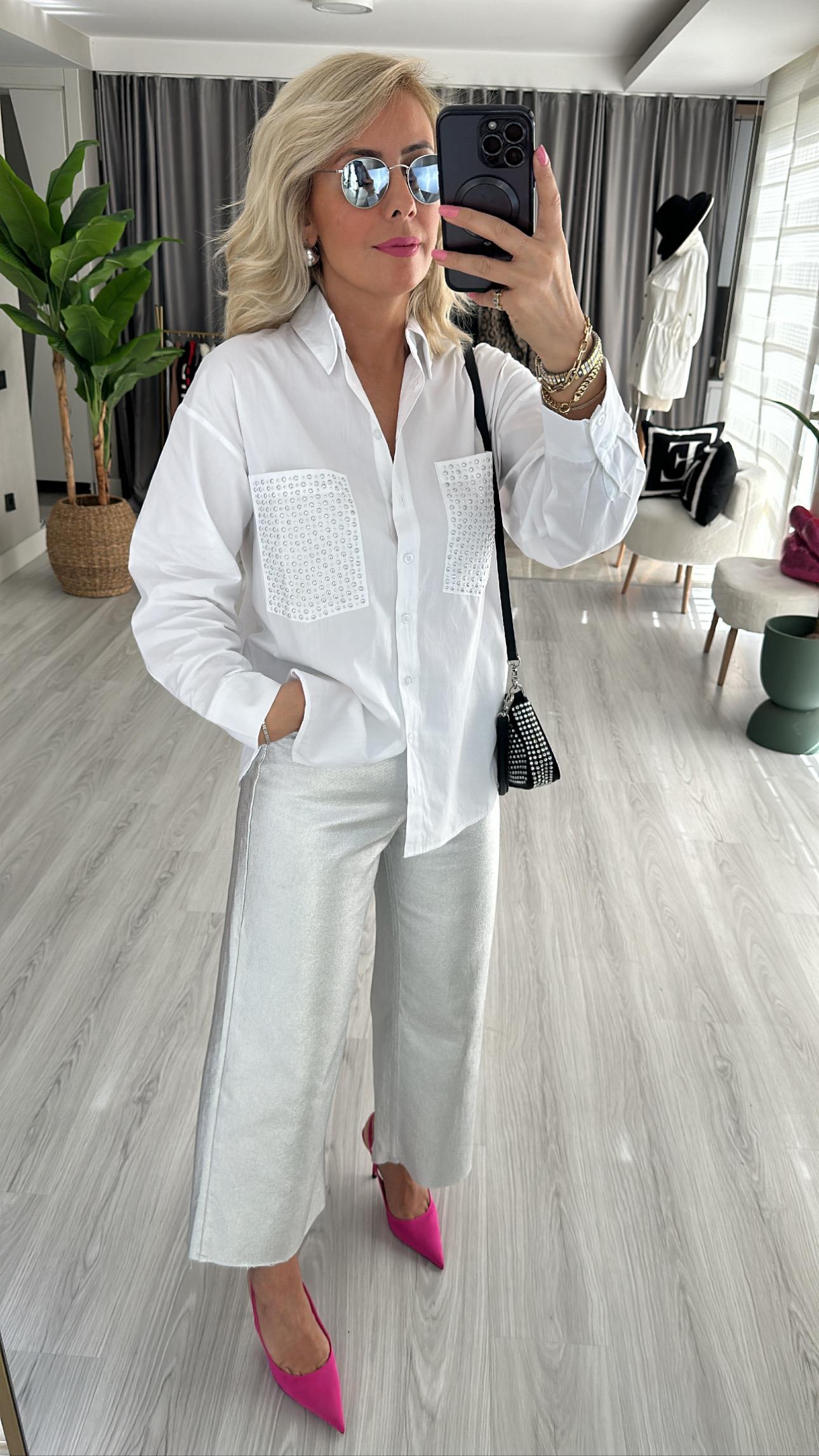 GÜMÜŞ RENK PANTOLON