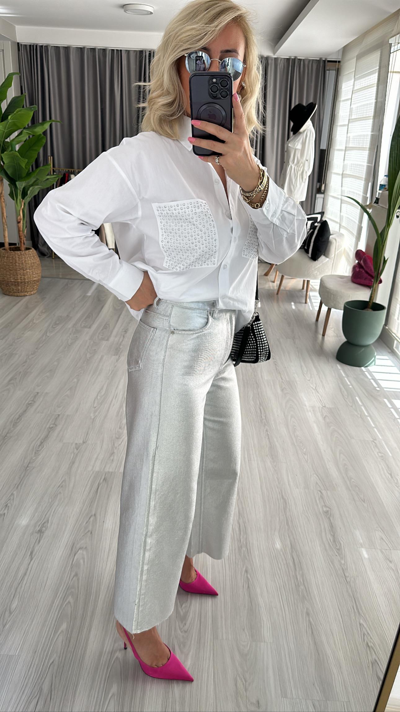 GÜMÜŞ RENK PANTOLON