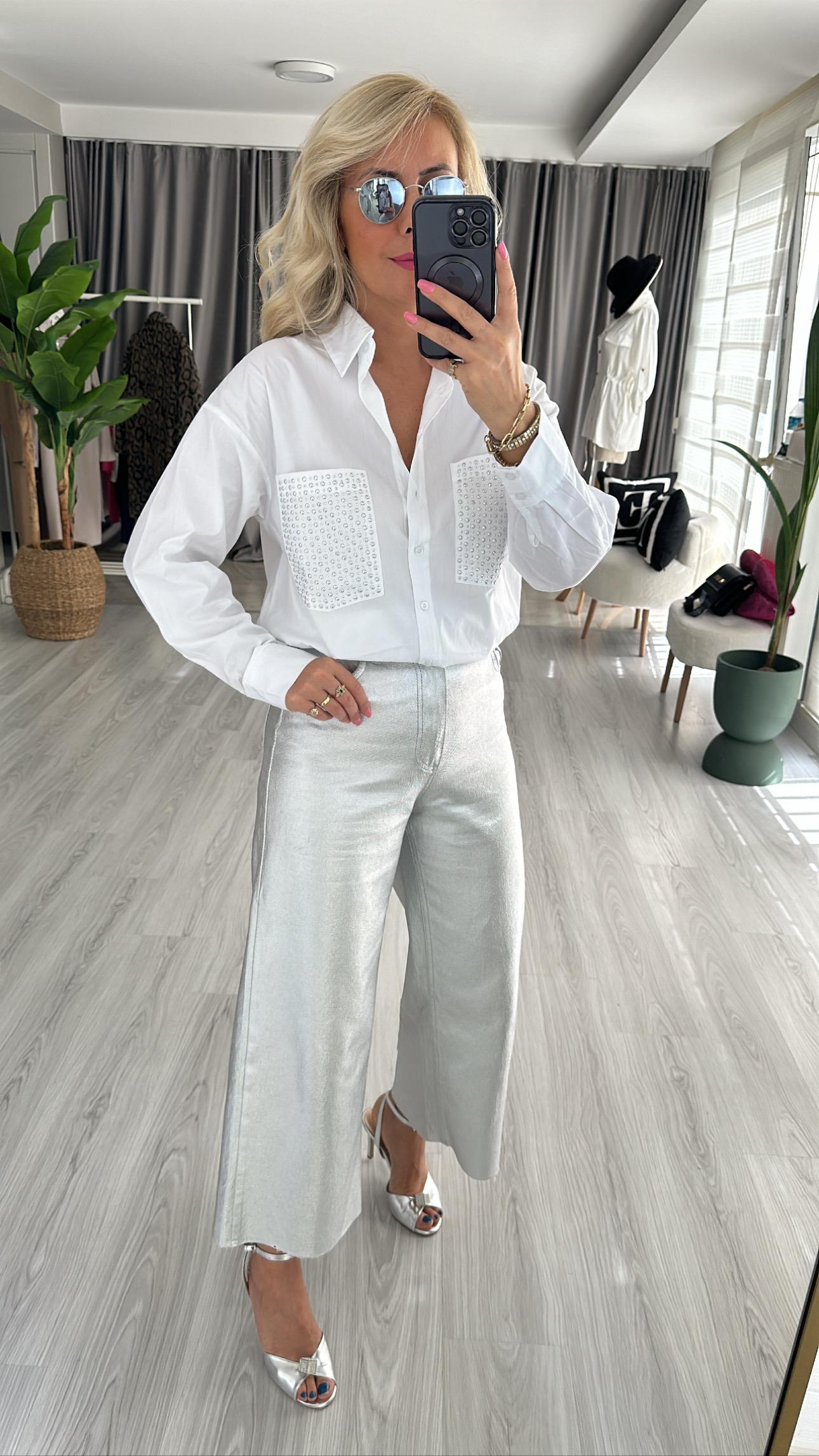 GÜMÜŞ RENK PANTOLON