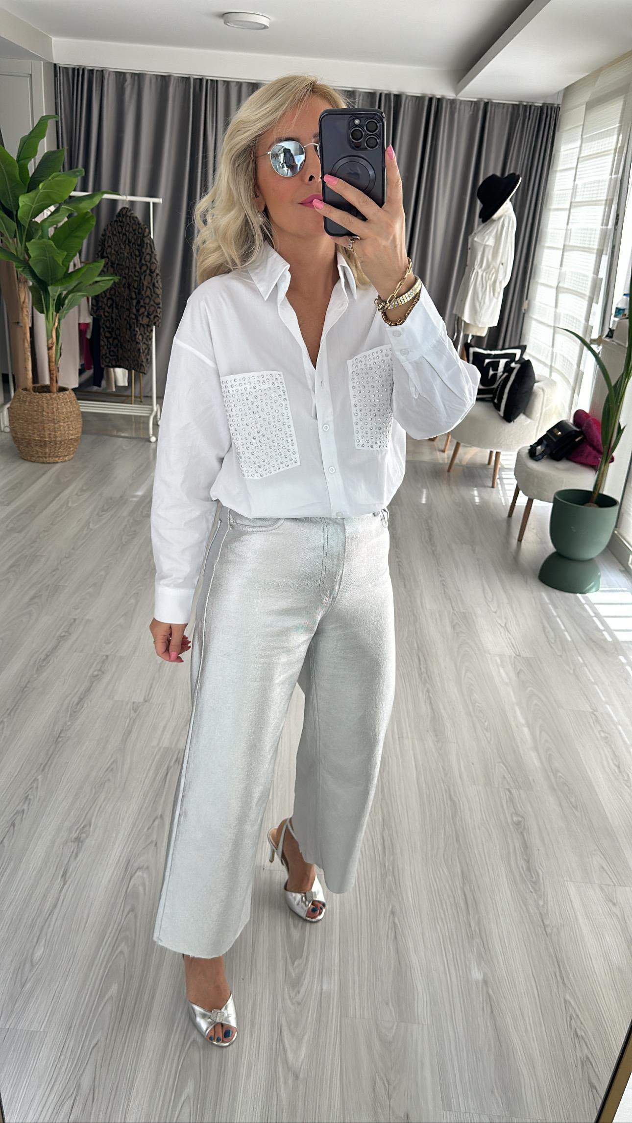 GÜMÜŞ RENK PANTOLON