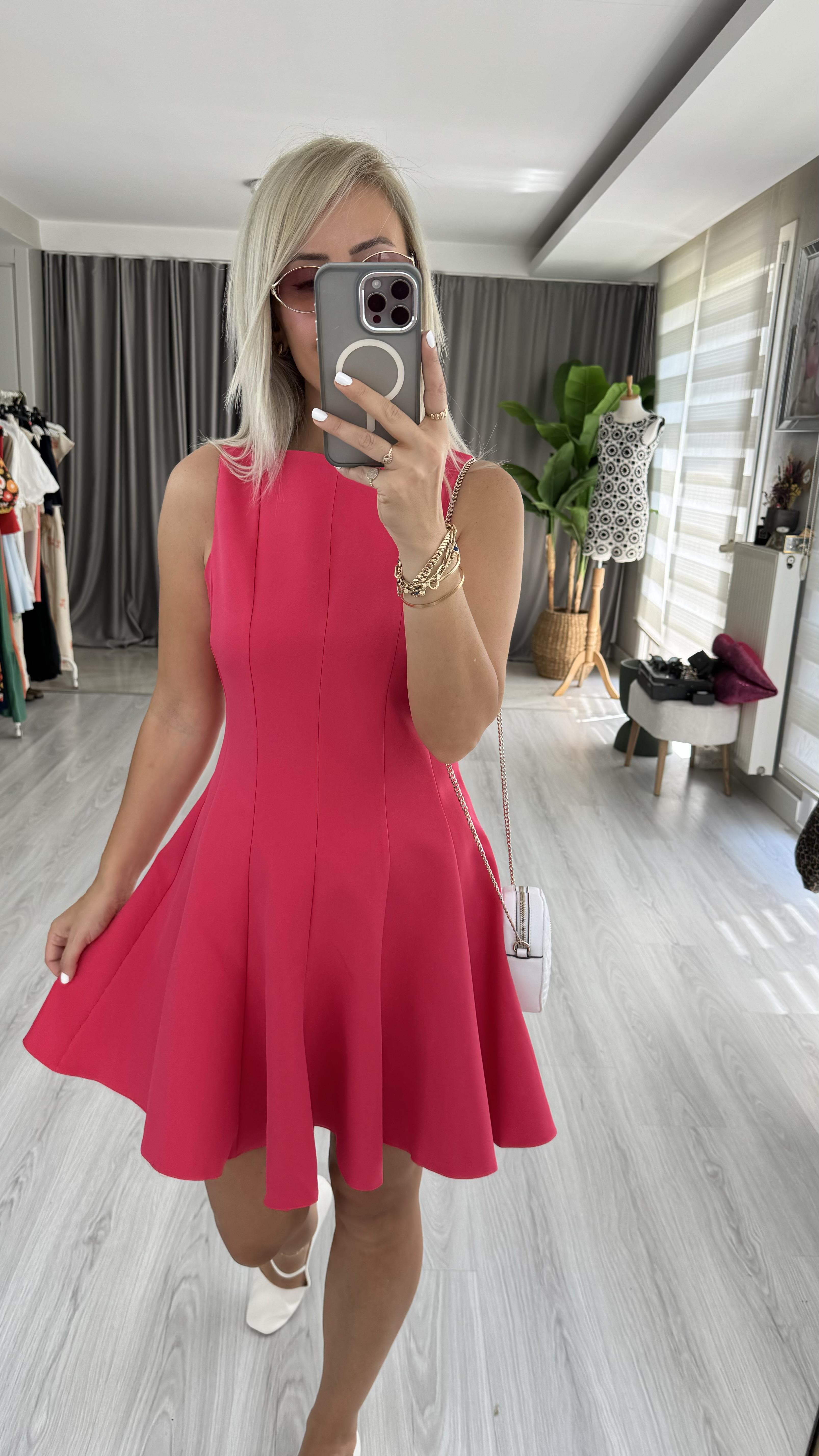 KOLSUZ NAR ÇİÇEĞİ LOLA ELBİSE