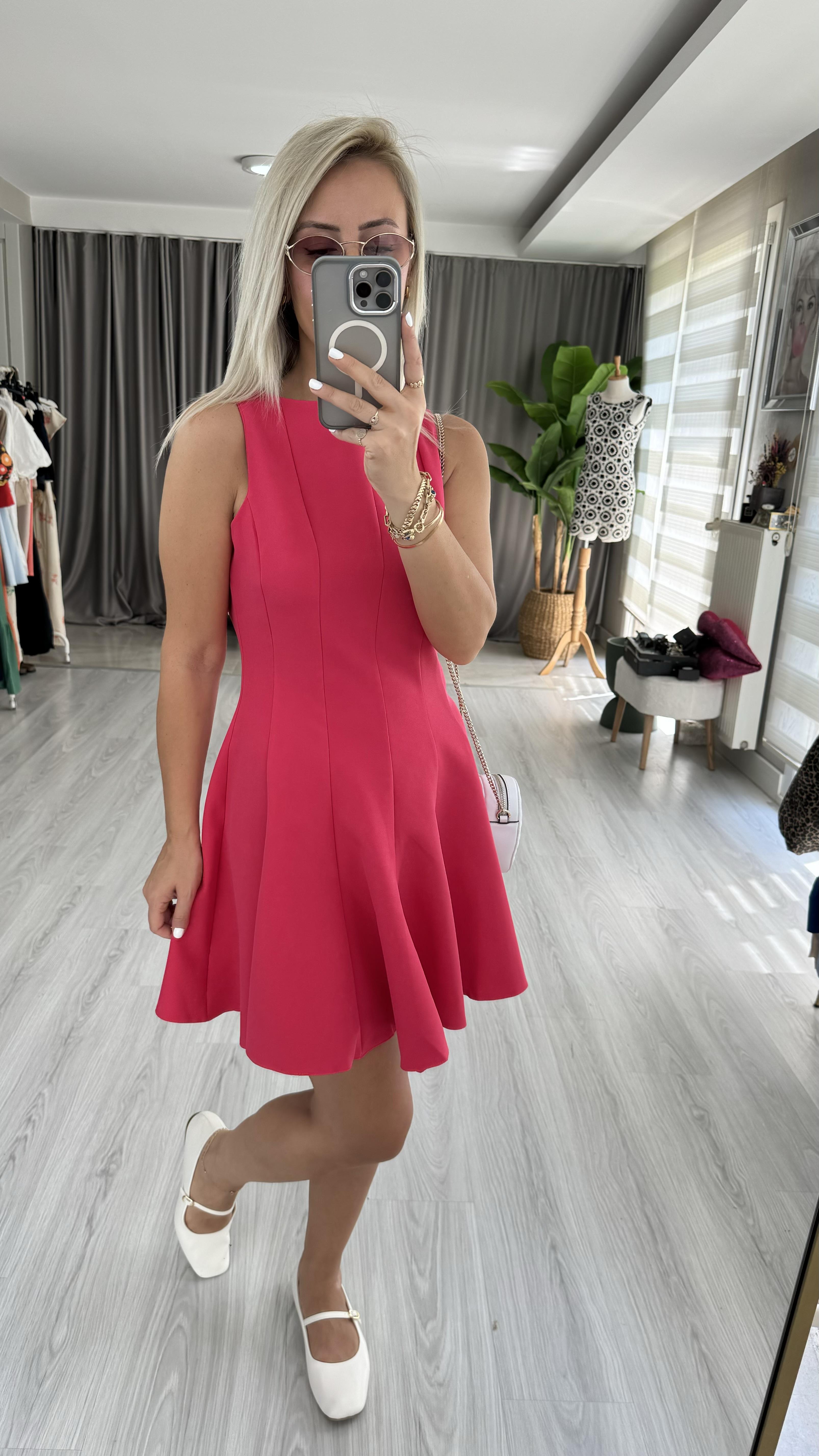 KOLSUZ NAR ÇİÇEĞİ LOLA ELBİSE