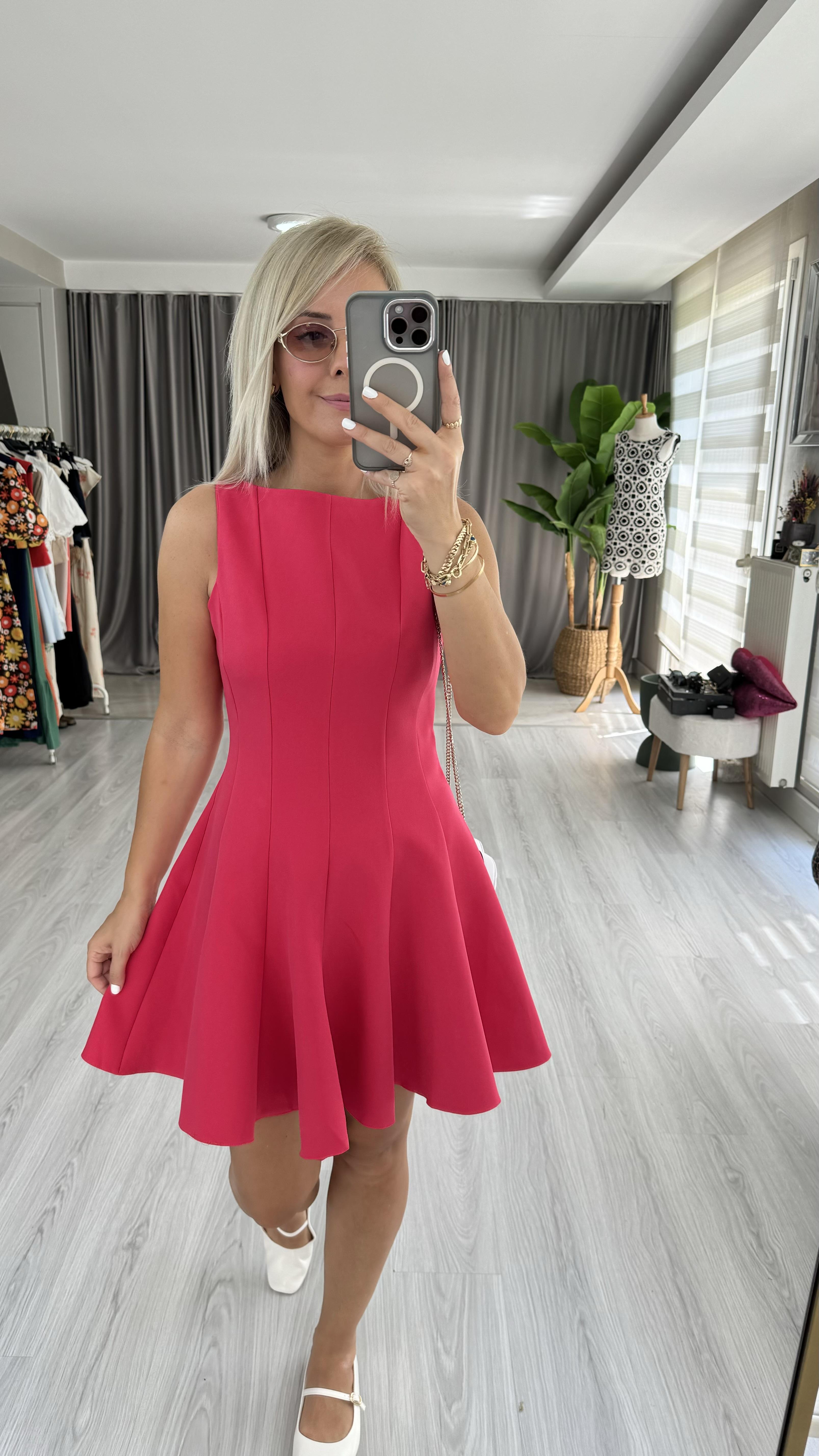 KOLSUZ NAR ÇİÇEĞİ LOLA ELBİSE