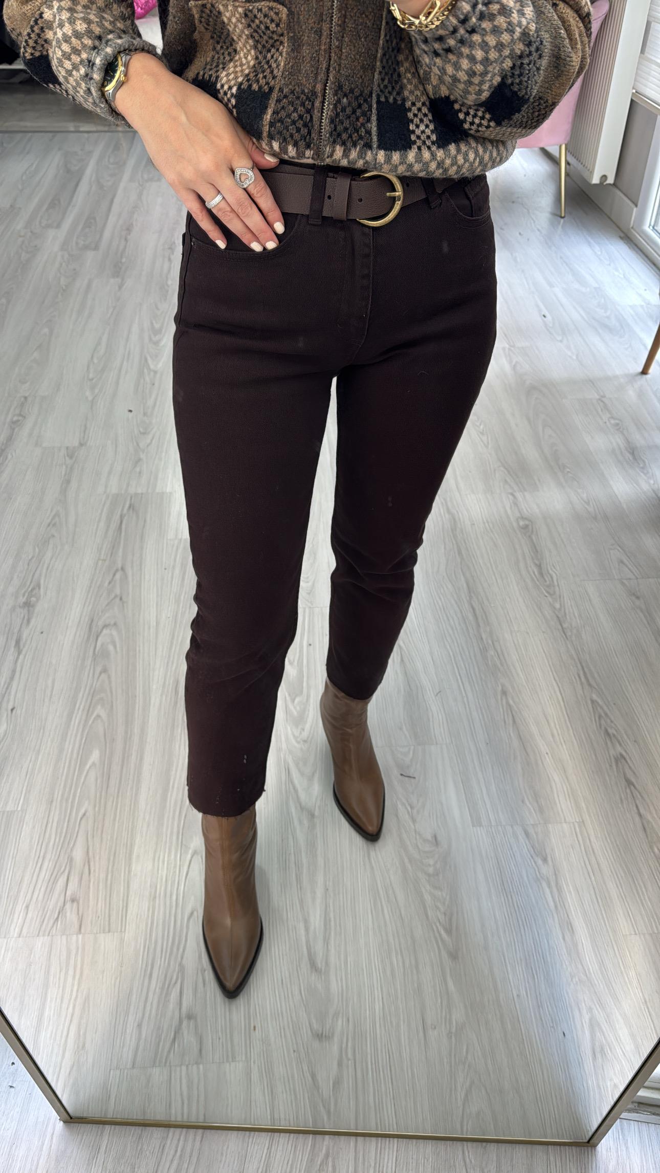 Orijinal Marka Acı Kahve Boyfit Jean