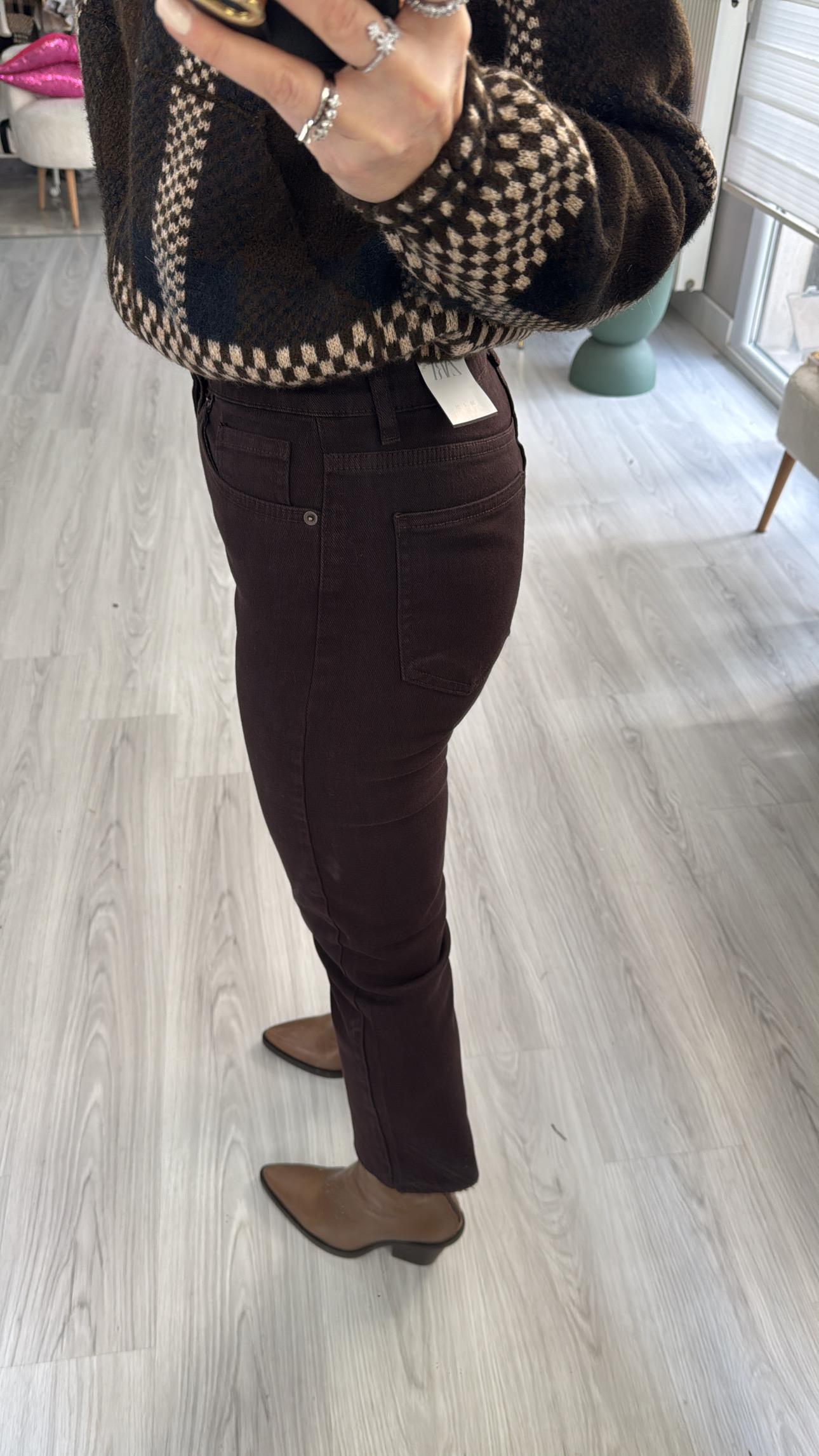 Orijinal Marka Acı Kahve Boyfit Jean