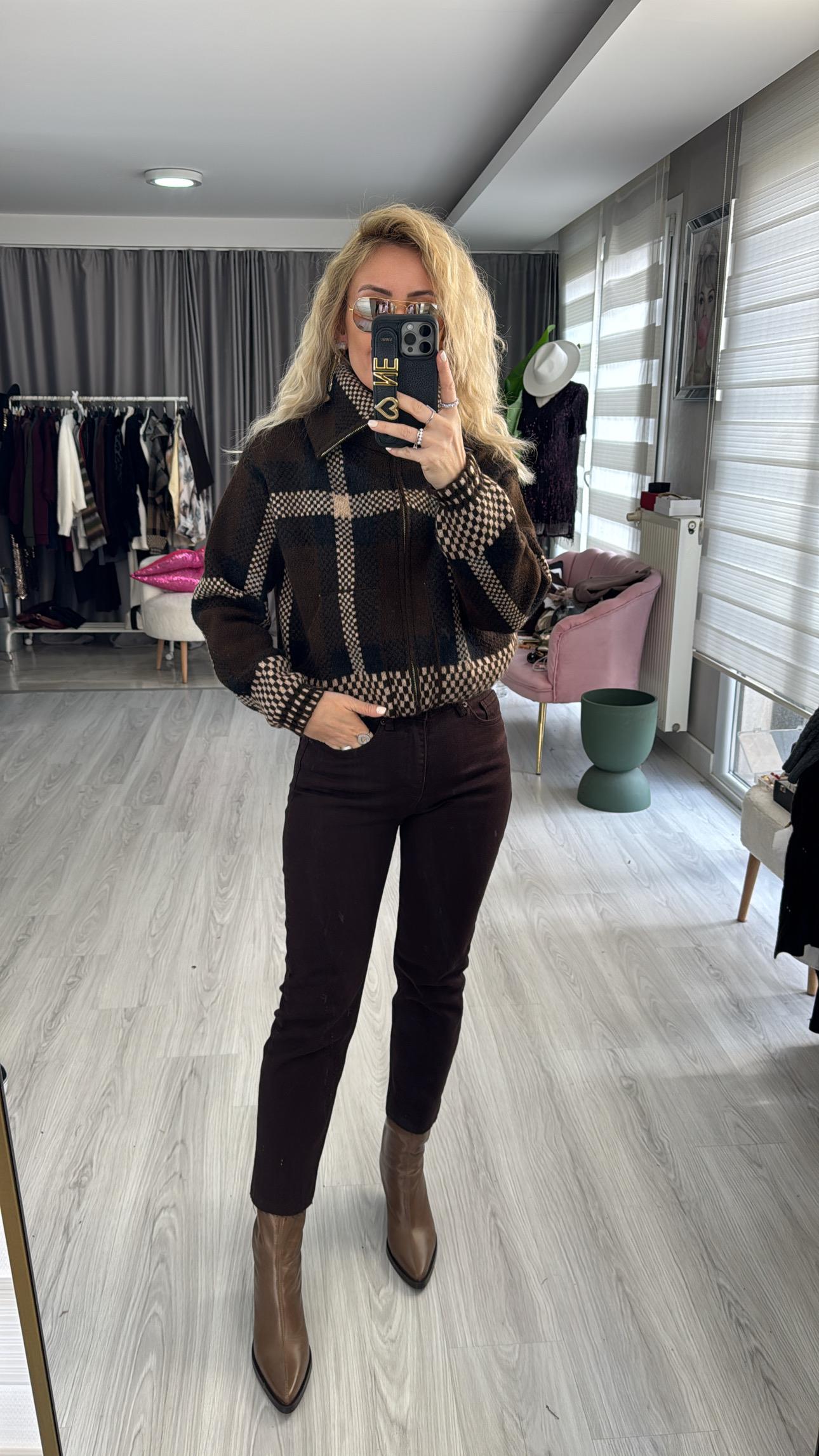 Orijinal Marka Acı Kahve Boyfit Jean