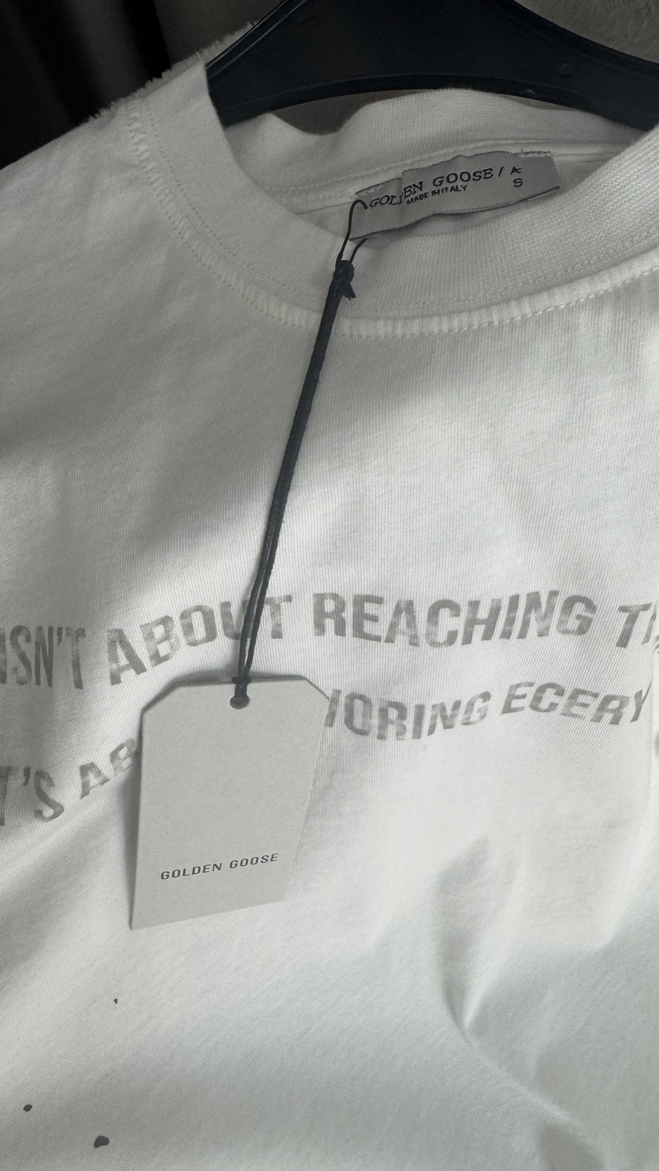 Orijinal Marka Yazılı Krem T-shirt
