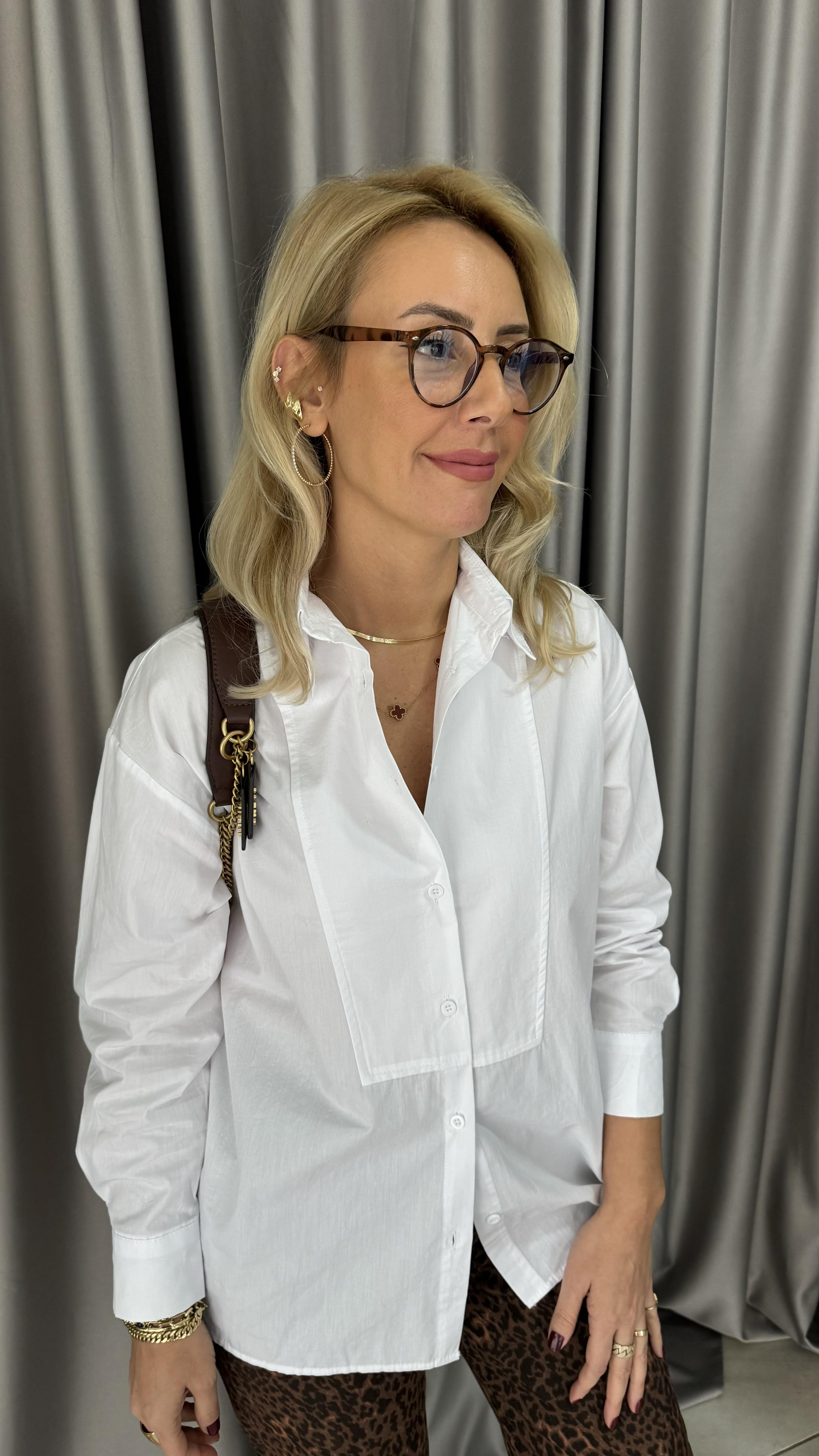 Orjinal Marka Beyaz Poplin Gömlek