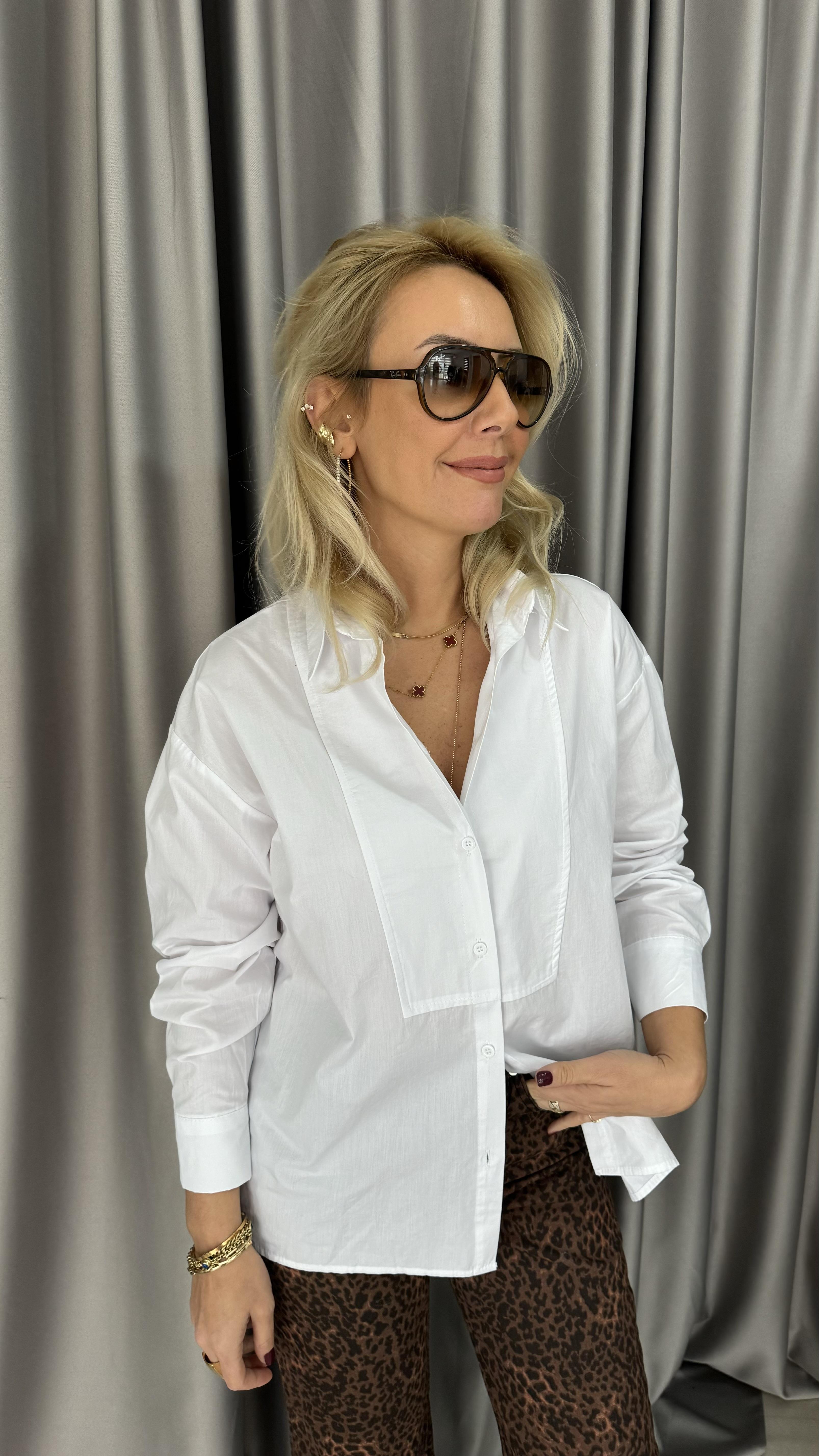 Orjinal Marka Beyaz Poplin Gömlek