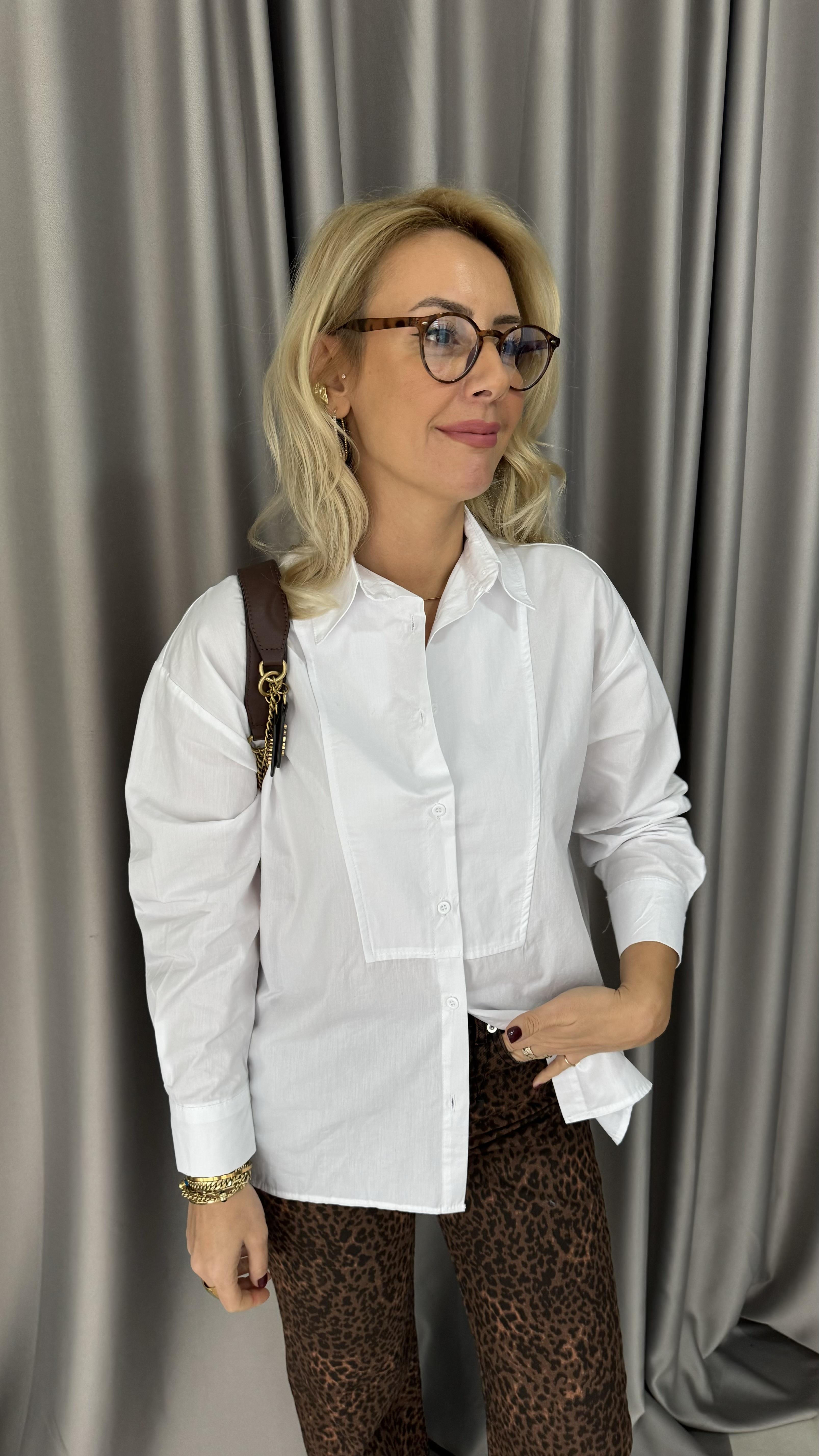 Orjinal Marka Beyaz Poplin Gömlek