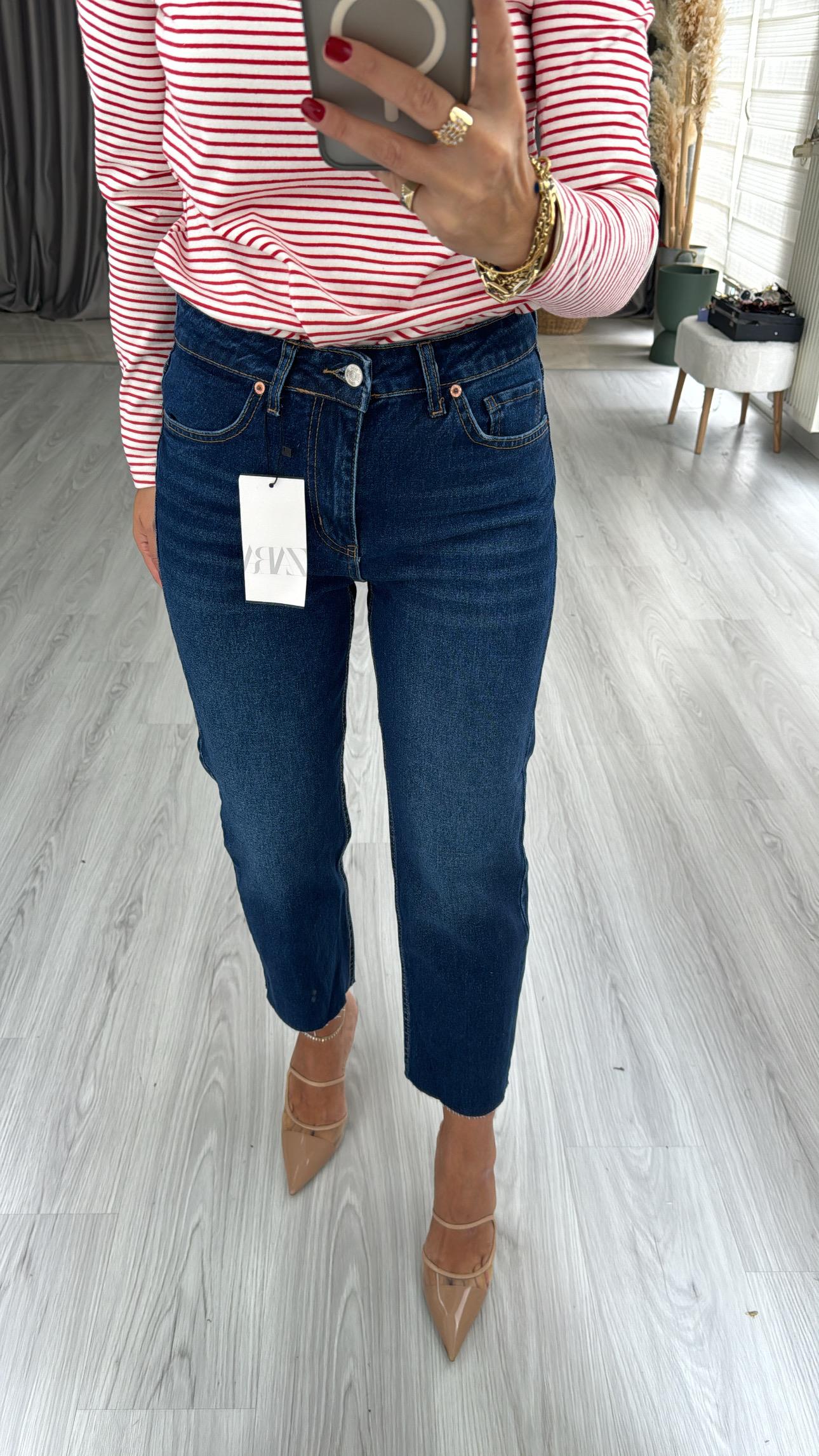 Orjinal Marka Boyfit Lacivert Jean