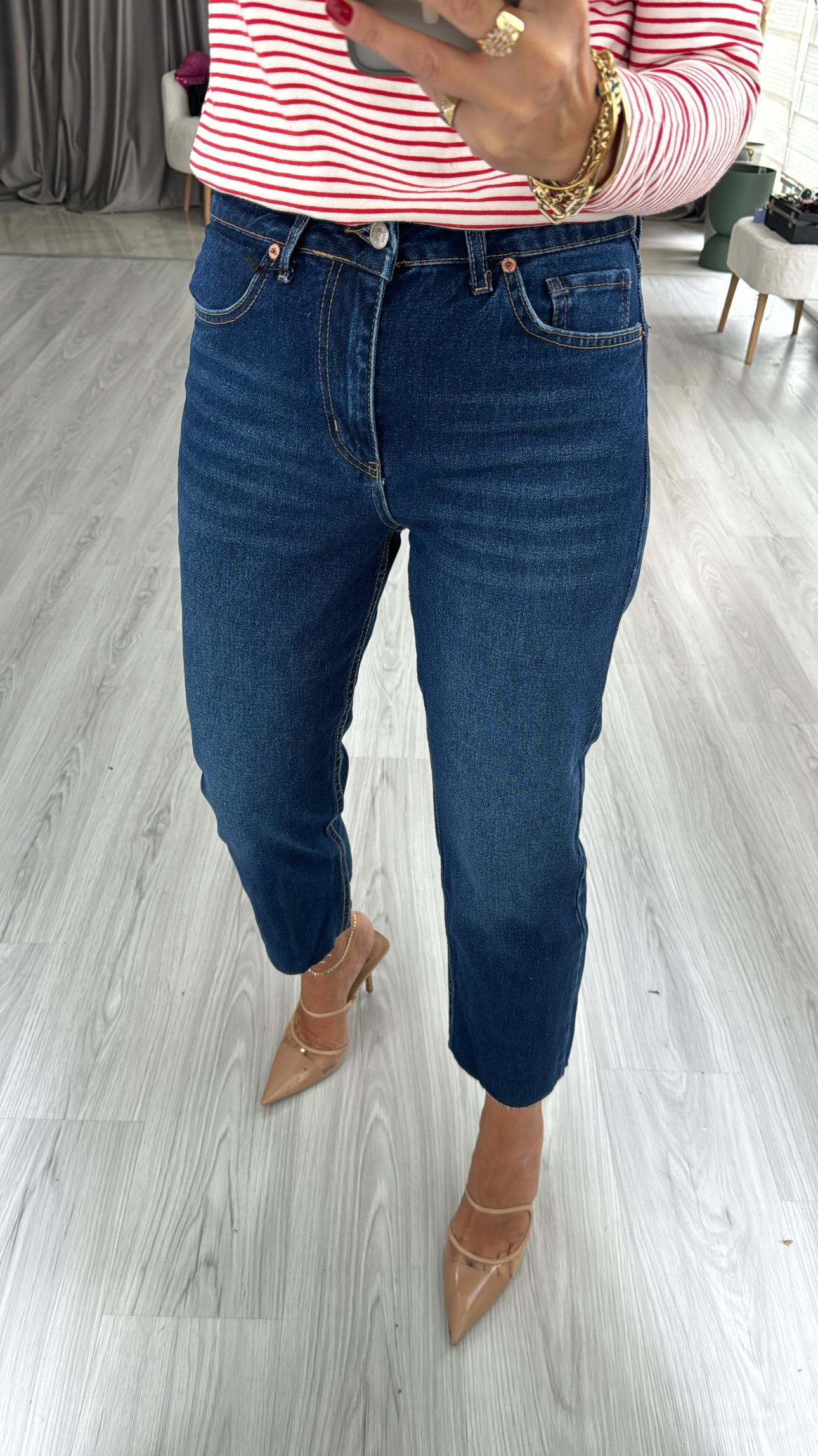 Orjinal Marka Boyfit Lacivert Jean
