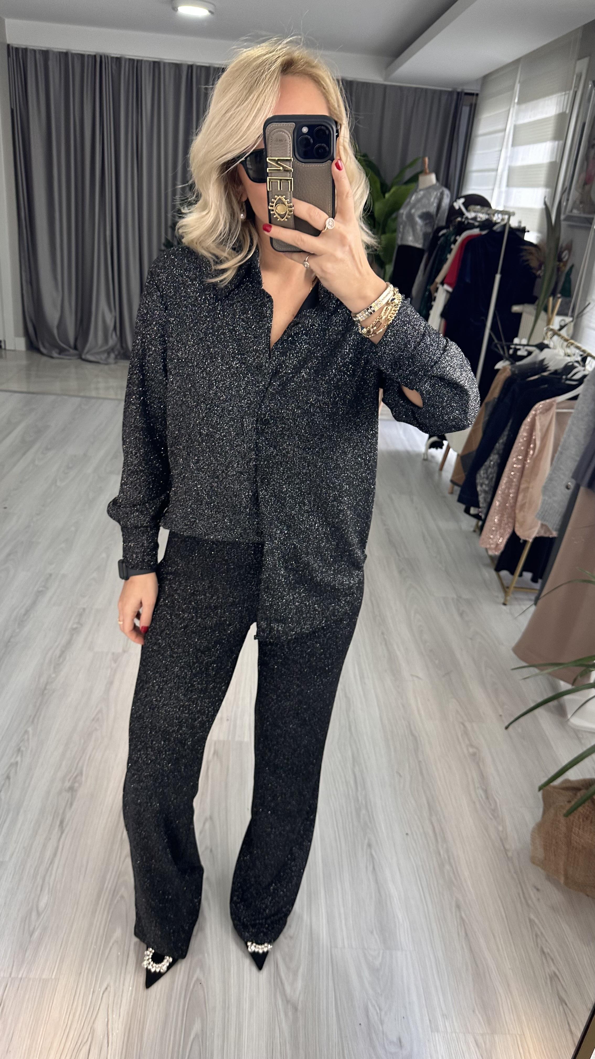 ORJİNAL MARKA LİKRALI SİYAH SİMLİ TAKIM