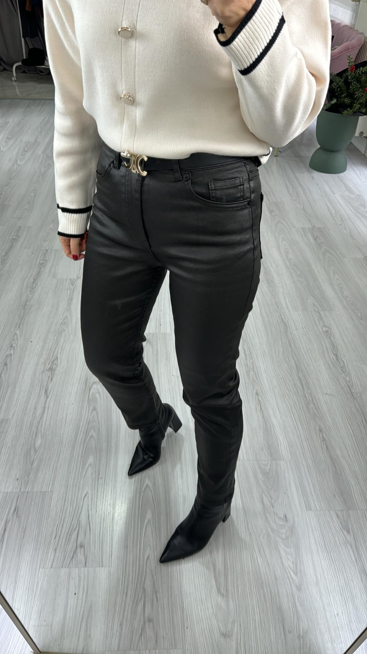 Orjinal Marka Siyah Mumlu Jean Pantolon