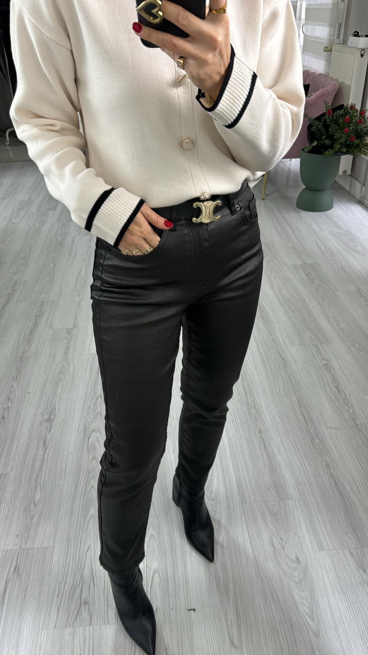 Orjinal Marka Siyah Mumlu Jean Pantolon