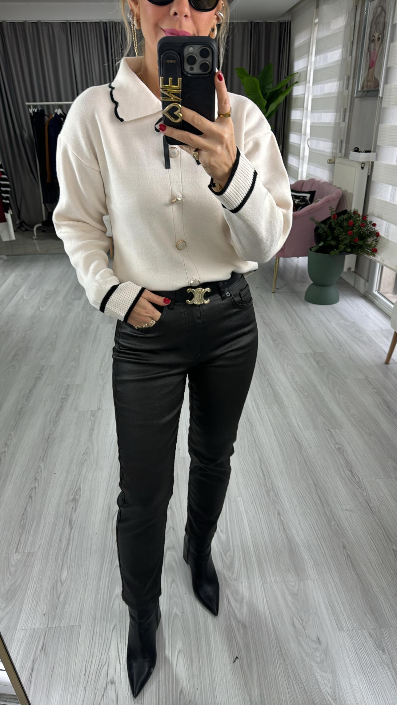 Orjinal Marka Siyah Mumlu Jean Pantolon