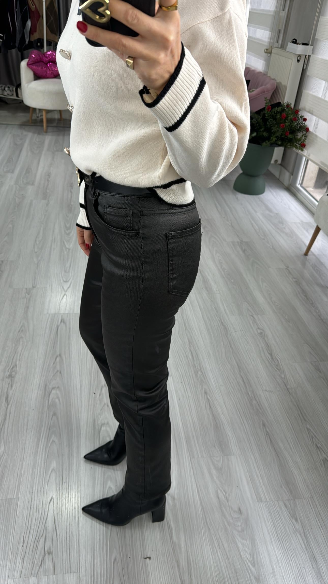 Orjinal Marka Siyah Mumlu Jean Pantolon