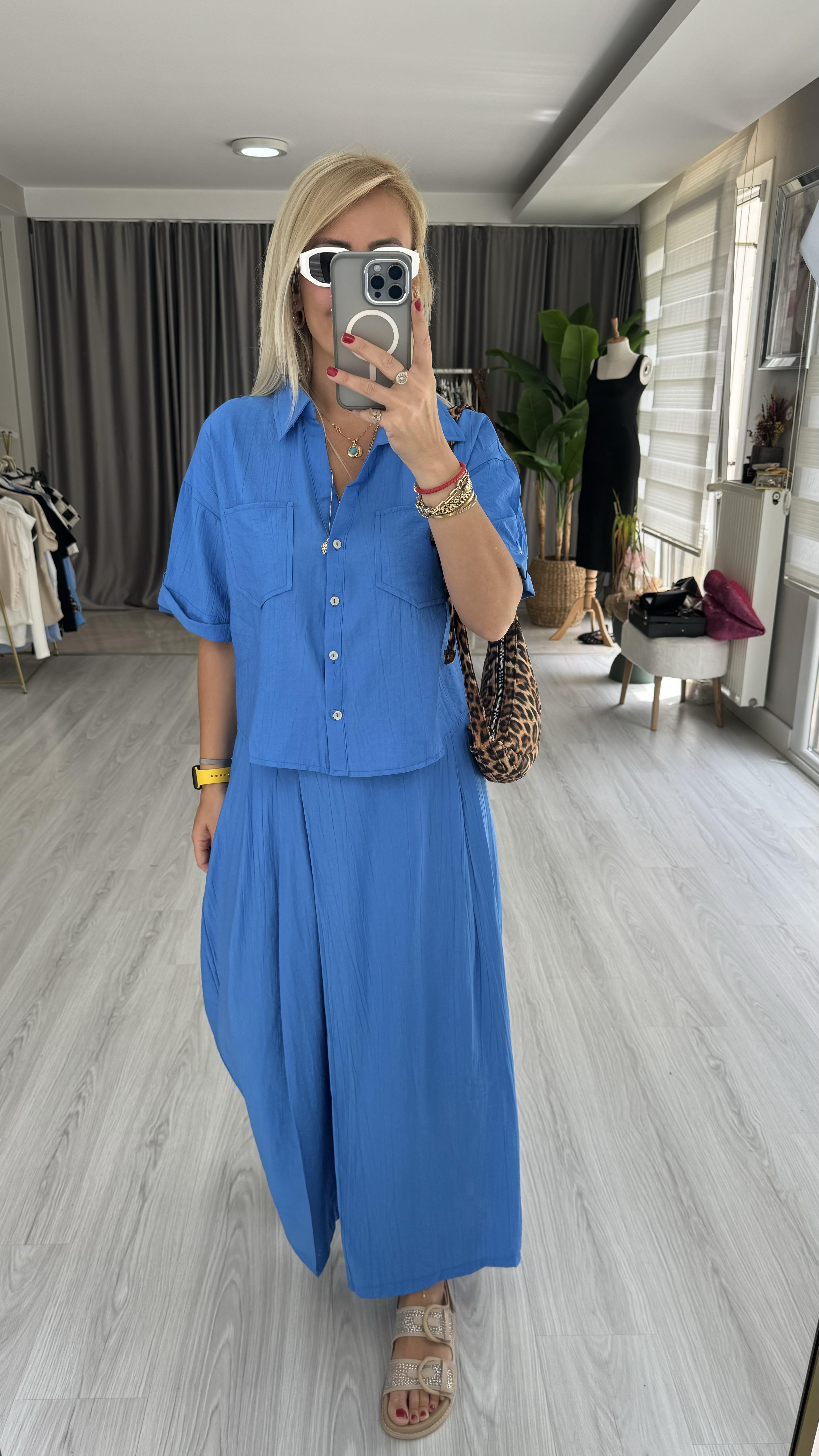 ORJİNAL MODEL KISA KOL MAVİ TAKIM