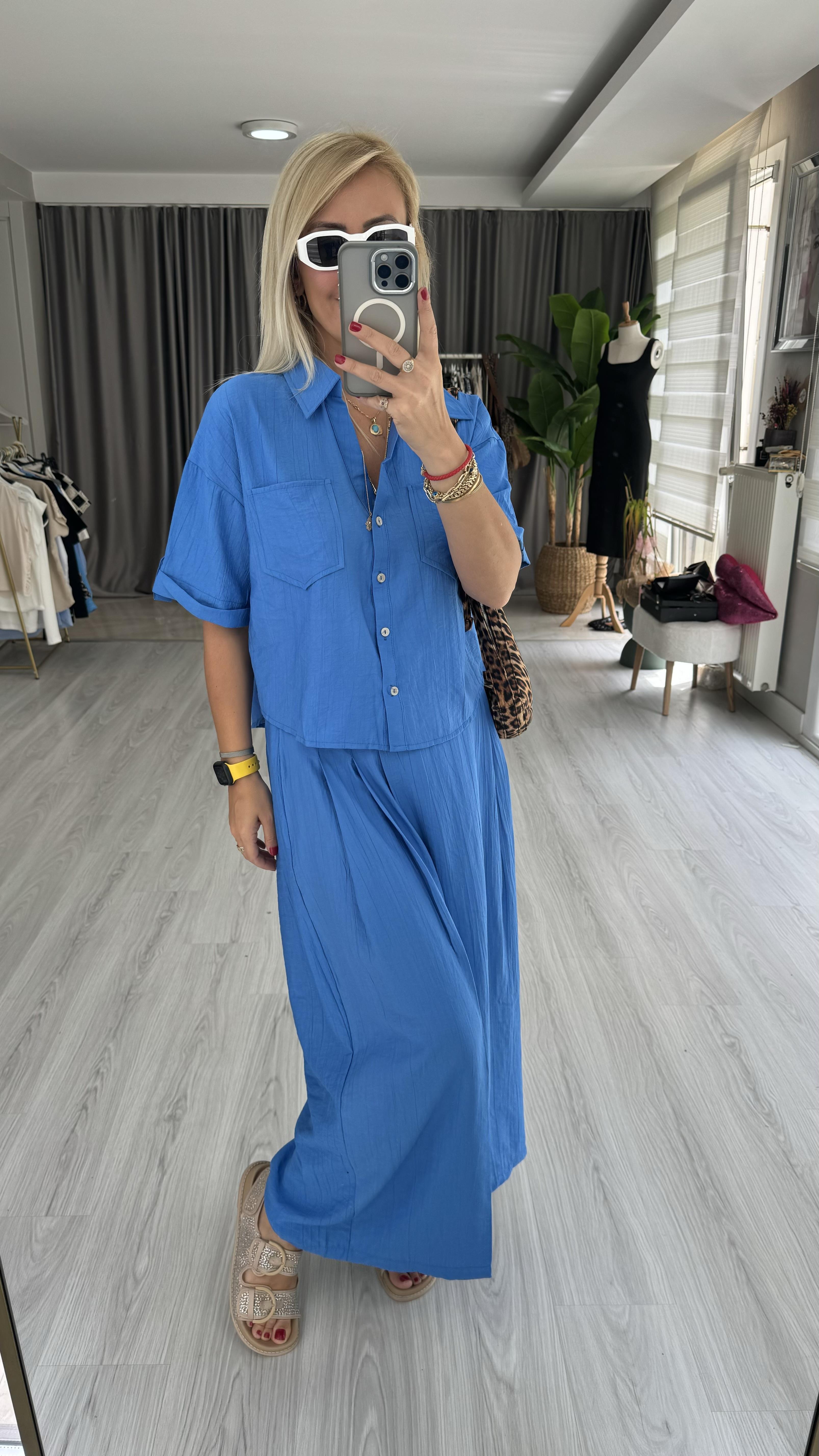 ORJİNAL MODEL KISA KOL MAVİ TAKIM