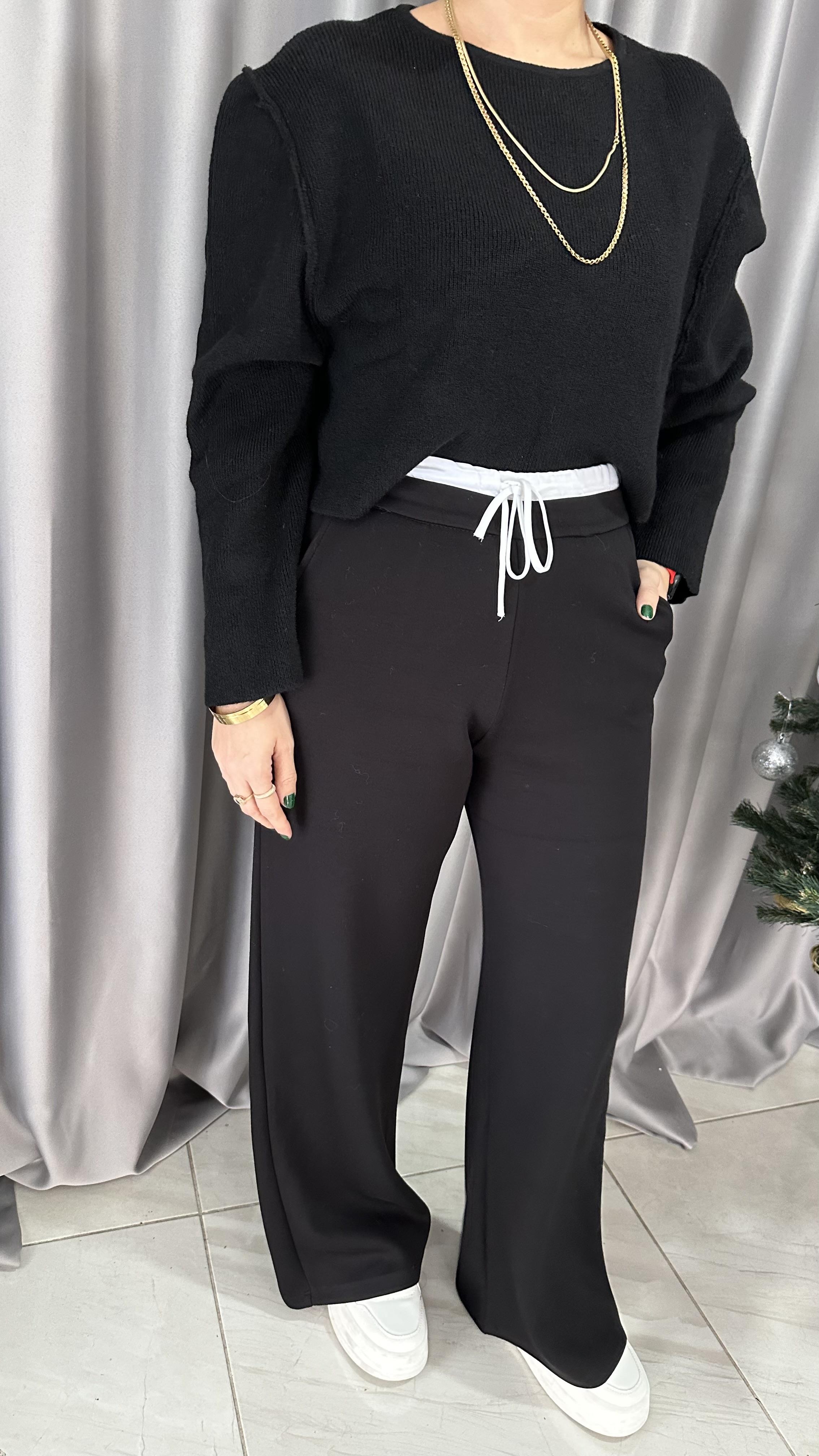 ORJİNAL MODEL SİYAH MODAL KUMAŞ PANTOLON