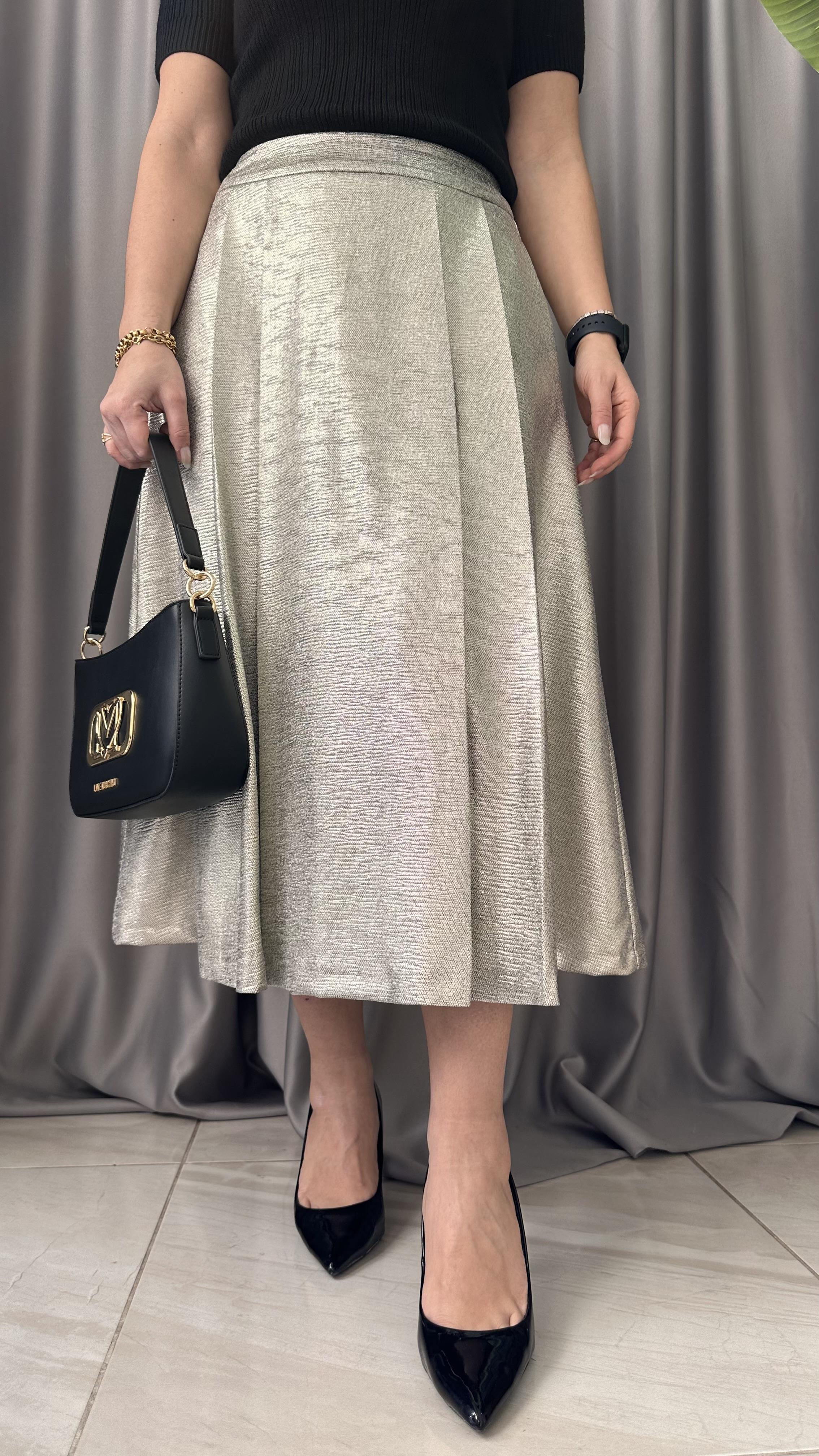 PİLELİ, KLOŞ, MİDİ BOY GOLD-GÜMÜŞ ETEK