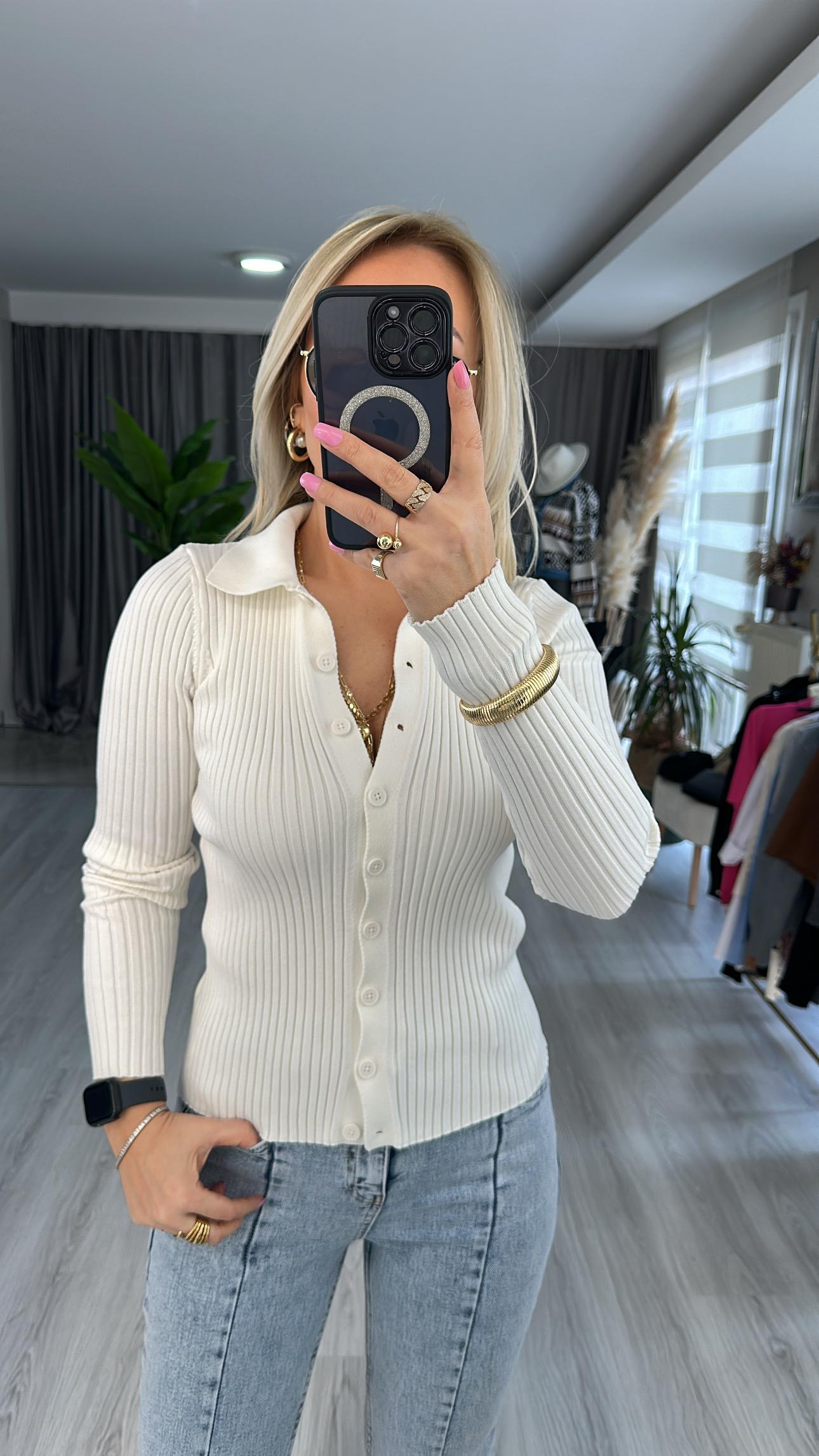 PREMİUM SERİ, DOKUZ DÜĞMELİ HIRKA / EKRU