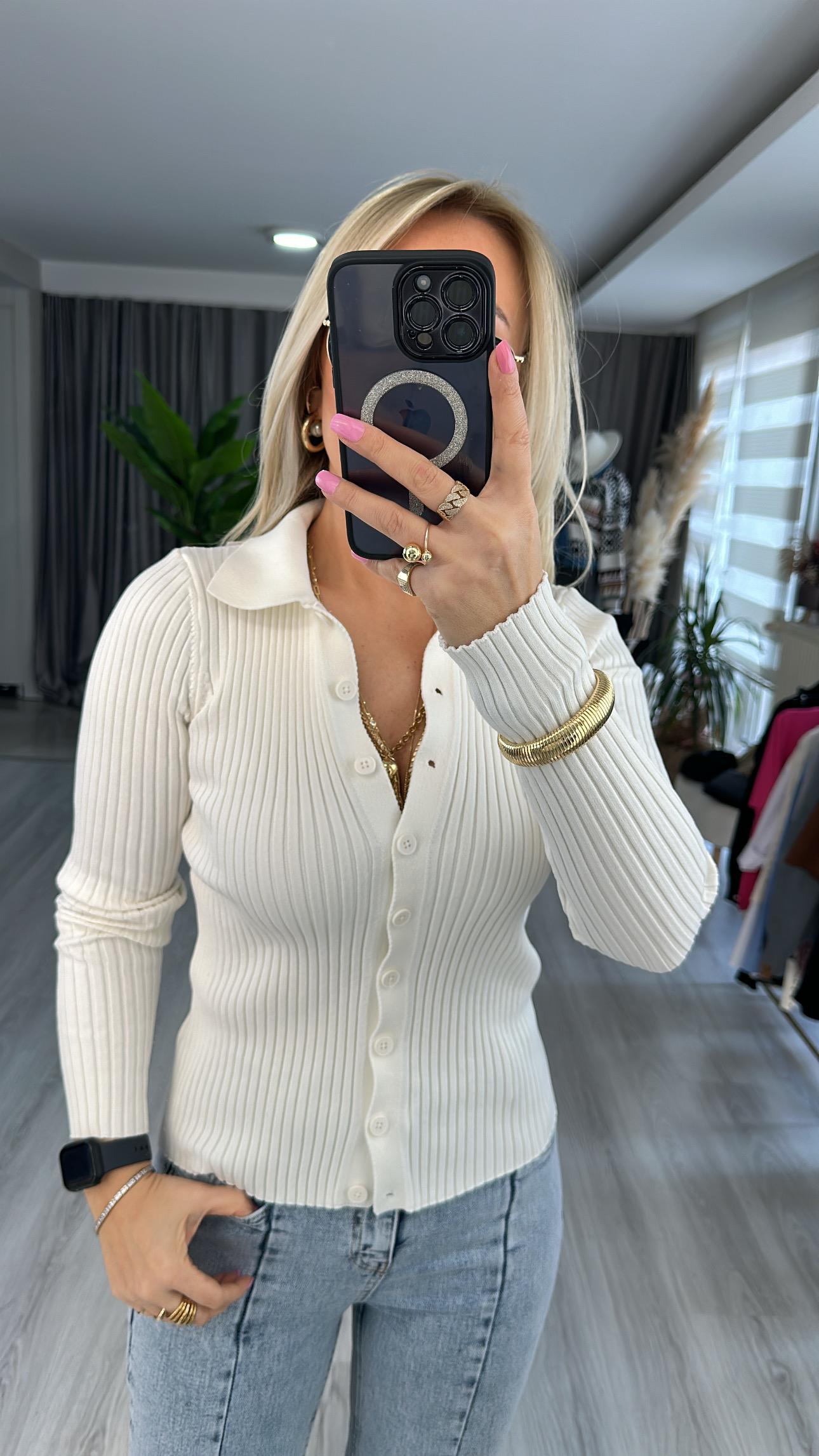 PREMİUM SERİ, DOKUZ DÜĞMELİ HIRKA / EKRU