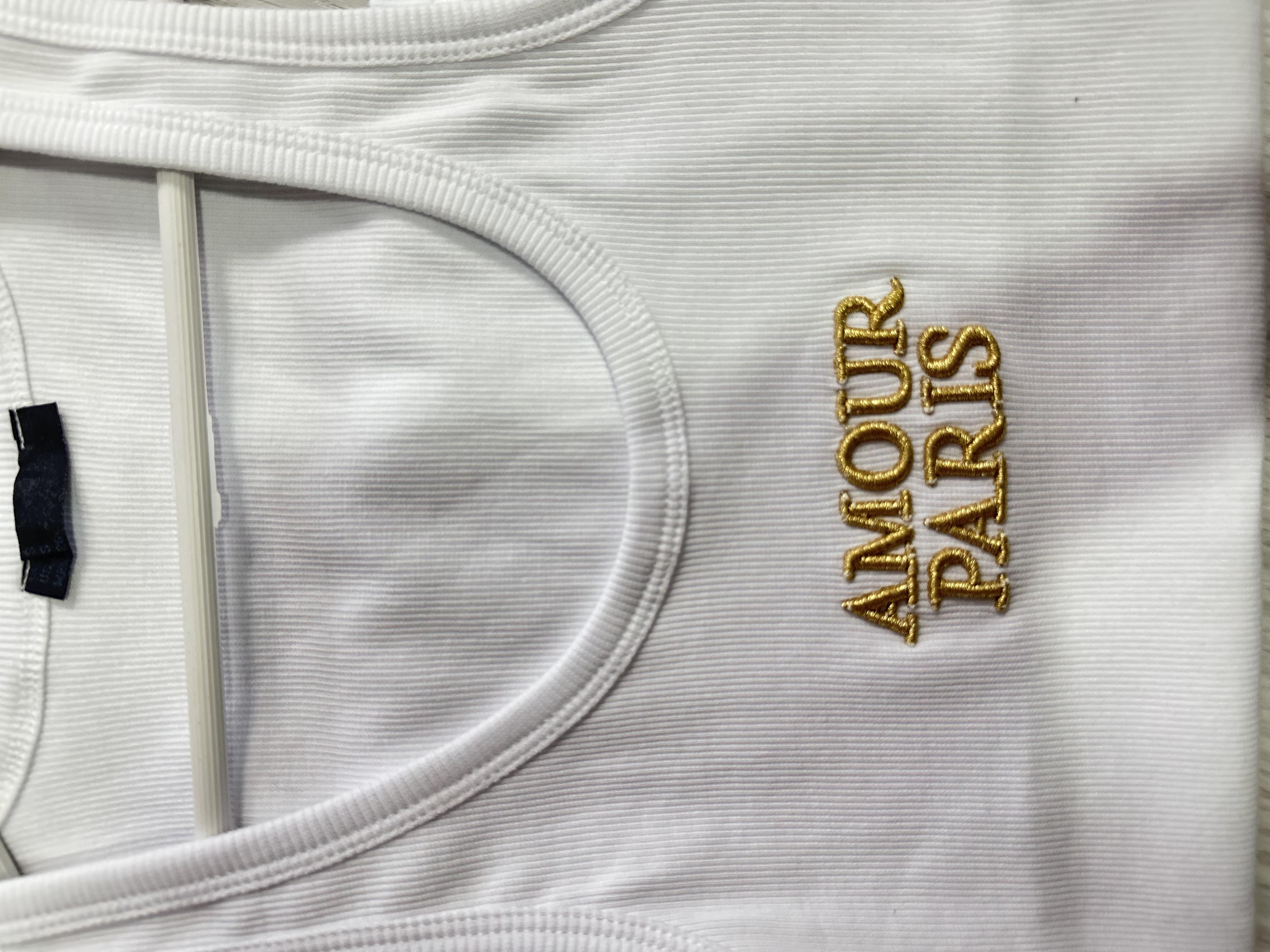 SİMLİ NAKIŞLI, FİTİLLİ BEYAZ ATLET