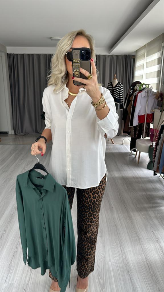 TENCEL EKRU GÖMLEK