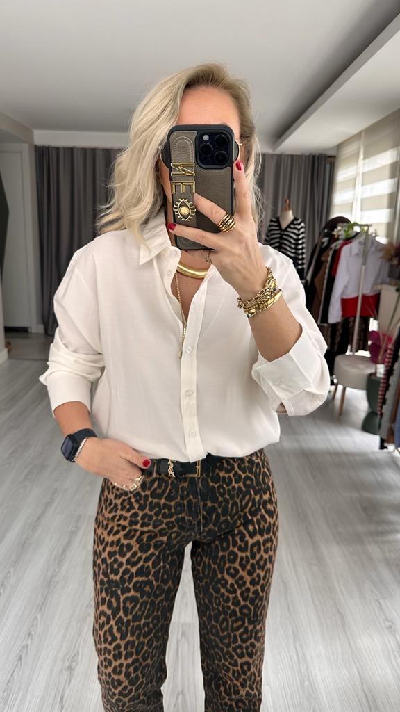 TENCEL EKRU GÖMLEK