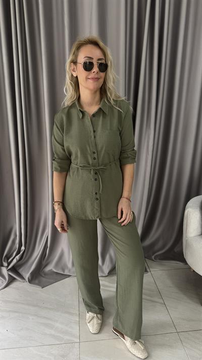 %100 Pamuklu Yeşil Takım