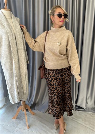 Bej Dik Yaka Basic Kazak