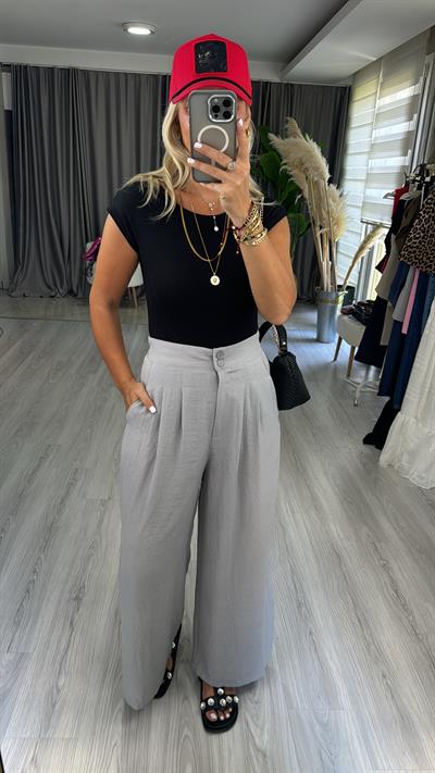 Bisiklet Yaka Siyah Bodysuit