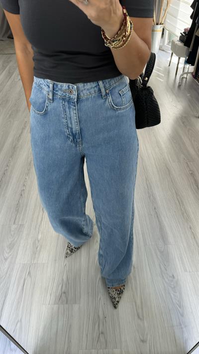 Bol Paça Açık Mavi Jean