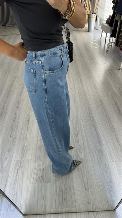 Bol Paça Açık Mavi Jean