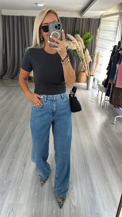 Bol Paça Açık Mavi Jean