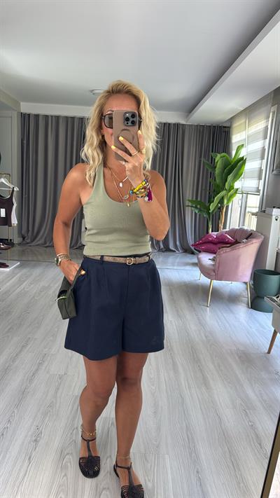 Boyundan Askılı Çağla Dilvin Bluz