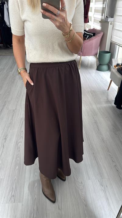 Cepli Kloş Acı Kahve Etek