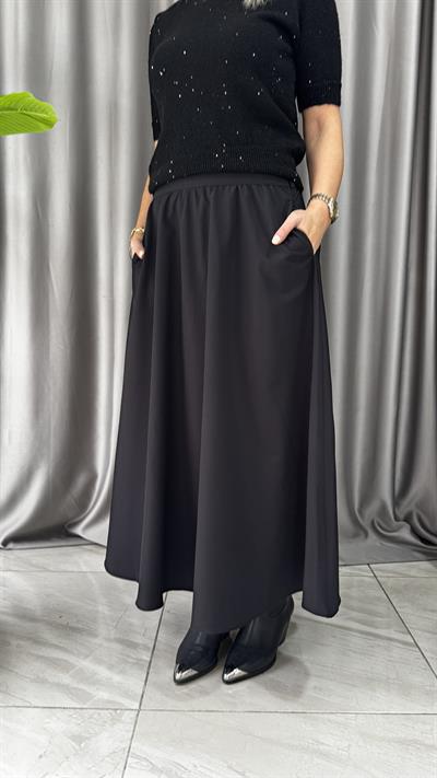 Cepli Kloş Siyah Etek
