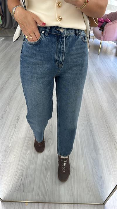 Dilvin Mavi Relax Fit Pantolon    