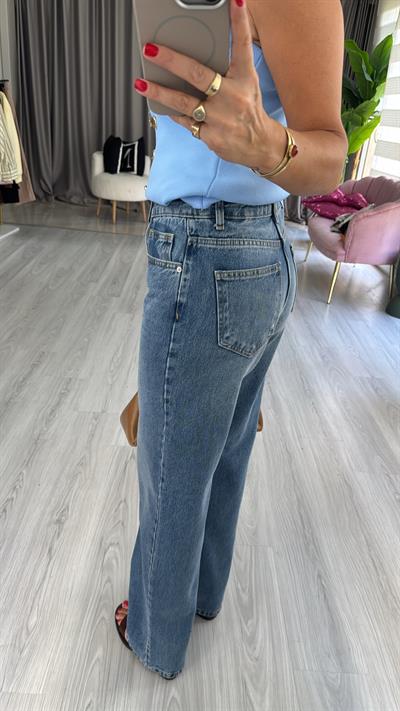 Dilvin Mavi Straight Fit Jean