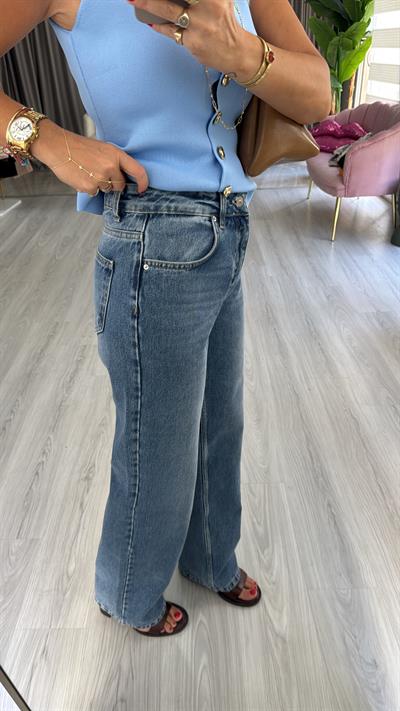 Dilvin Mavi Straight Fit Jean