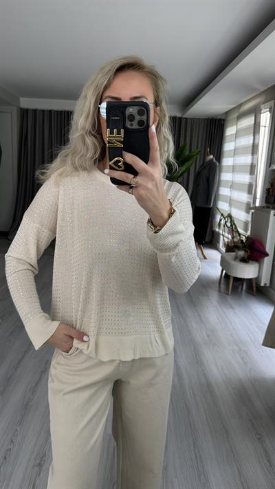FULL TAŞLI BEJ MERSERİZE