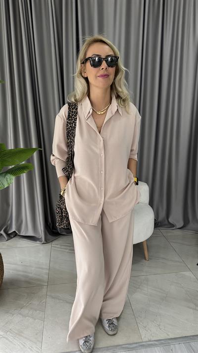 GÖMLEK PANTOLON BEJ TAKIM