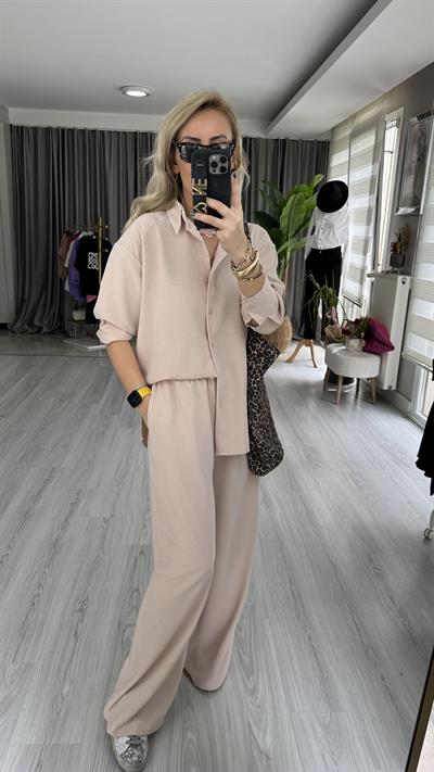 GÖMLEK PANTOLON BEJ TAKIM