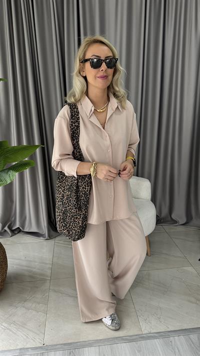 GÖMLEK PANTOLON BEJ TAKIM