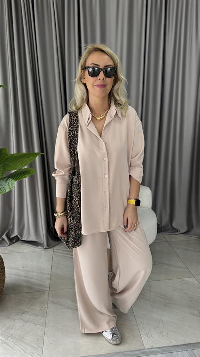 GÖMLEK PANTOLON BEJ TAKIM