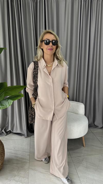 GÖMLEK PANTOLON BEJ TAKIM