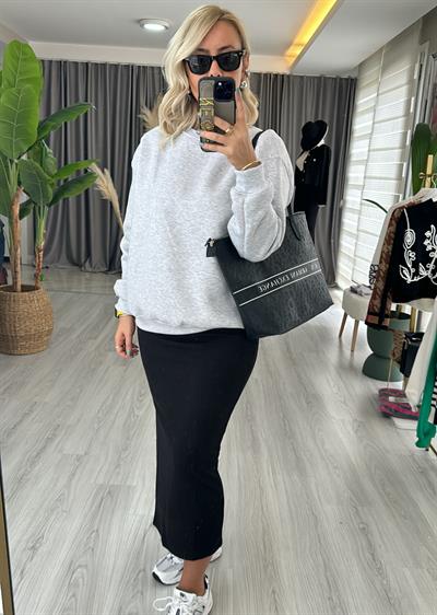 Gri Salaş Sweatshirt