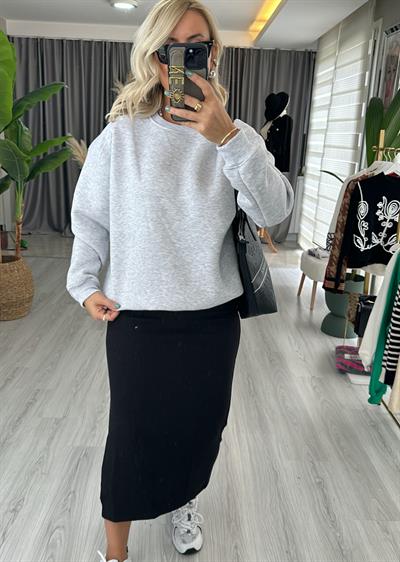 Gri Salaş Sweatshirt